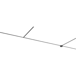 QAZQA Küchenlampen|Deckenstrahler*Modernes Schienensystem schwarz 1-phasig 600 cm mit runder Stromzufuhr - Magnetic