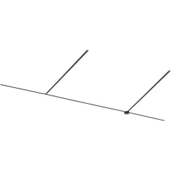 QAZQA Deckenstrahler|Aufbaustrahler*Modernes Schienensystem schwarz 1-phasig 800 cm mit runder Stromzufuhr - Magnetic