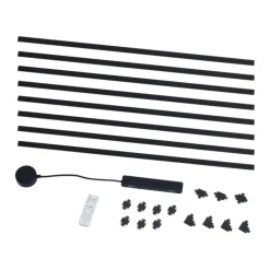 QAZQA Schlafzimmerlampen|Küchenlampen*Modernes Schienensystem schwarz 1-phasig 800 cm - Magnetic