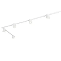 QAZQA Schlafzimmerlampen|Küchenlampen*Modernes Schienensystem weiß mit 5 Strahlern 1-phasig - Rondoo Up