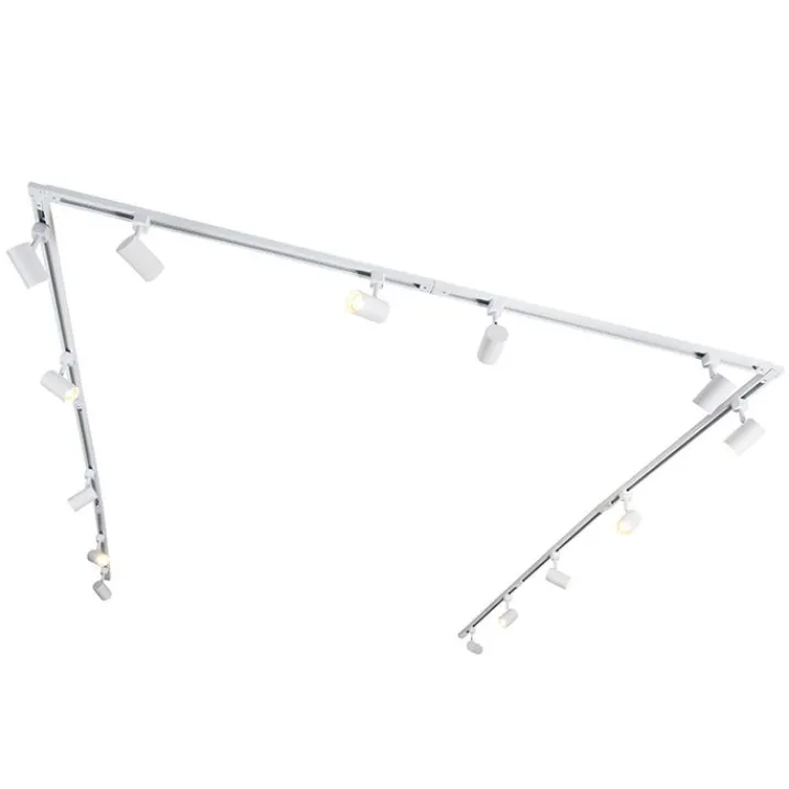 Kinder QAZQA Preisvorteil Auf Leuchtmittel|Smarte Glühbirnen*Modernes Schienensystem weiß mit 14 Spots 1-phasig - Jeana