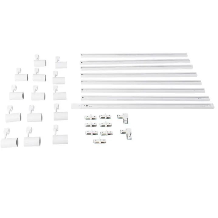 Kinder QAZQA Preisvorteil Auf Leuchtmittel|Smarte Glühbirnen*Modernes Schienensystem weiß mit 14 Spots 1-phasig - Jeana