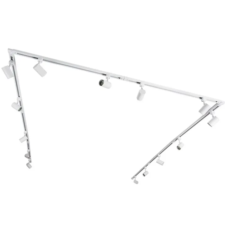 Kinder QAZQA Preisvorteil Auf Leuchtmittel|Smarte Glühbirnen*Modernes Schienensystem weiß mit 14 Spots 1-phasig - Jeana