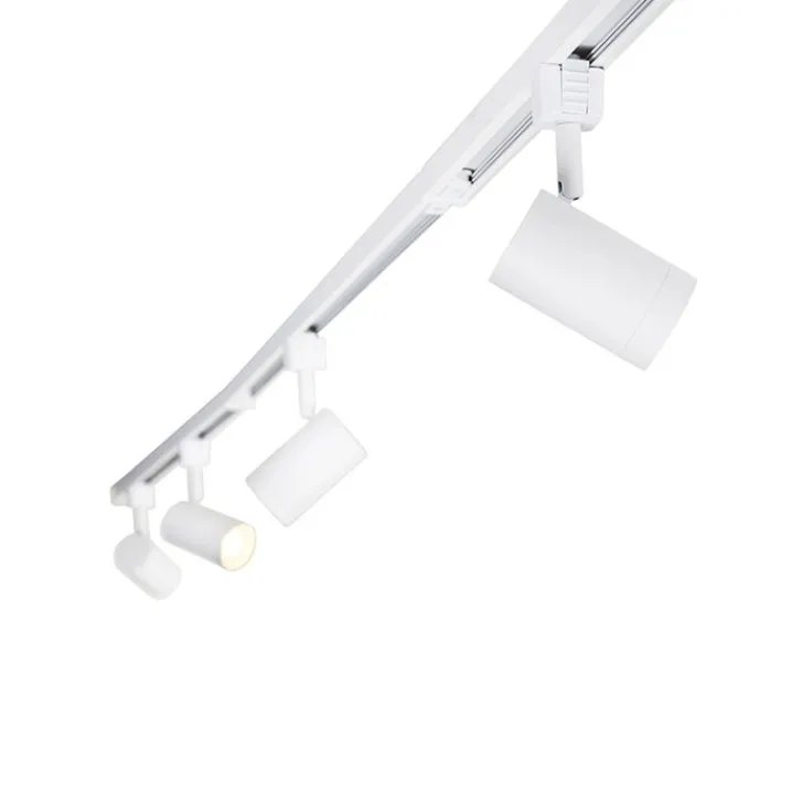 Kinder QAZQA Preisvorteil Auf Leuchtmittel|Smarte Glühbirnen*Modernes Schienensystem weiß mit 14 Spots 1-phasig - Jeana