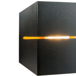 QAZQA Schlafzimmerlampen|Küchenlampen*Modernes Set aus 4 Wandlampen in Schwarz mit Gold, 2-flammig – Transfer Groove