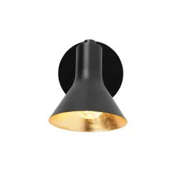 QAZQA Wandstrahler|Deckenstrahler*Modernes Spot Schwarz 1-flammig - Magno