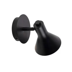 QAZQA Wandstrahler|Deckenstrahler*Modernes Spot Schwarz 1-flammig - Magno