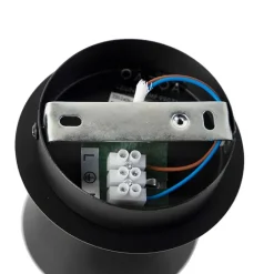 QAZQA Wandstrahler|Deckenstrahler*Modernes Spot Schwarz 1-flammig - Magno