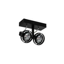 QAZQA Deckenstrahler|Aufbaustrahler*Modernes Spotschwarz 2-Licht - Master 70