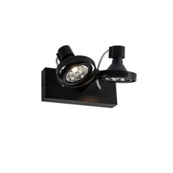 QAZQA Deckenstrahler|Aufbaustrahler*Modernes Spotschwarz 2-Licht - Master 70