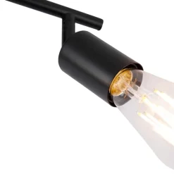 QAZQA Deckenstrahler|Aufbaustrahler*Modernes Spotschwarz 2-Licht verstellbar - Facil