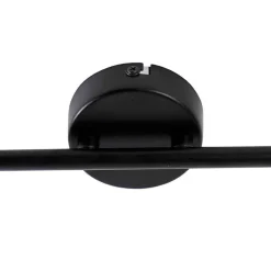 QAZQA Deckenstrahler|Aufbaustrahler*Modernes Spotschwarz 2-Licht verstellbar - Facil