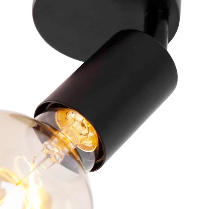 QAZQA Wandstrahler|Deckenstrahler*Modernes Spotschwarz verstellbar - Facil