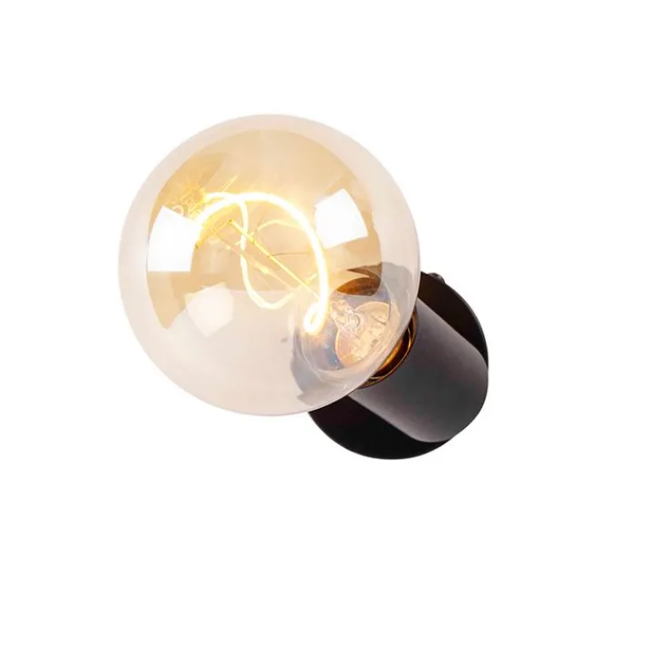 QAZQA Wandstrahler|Deckenstrahler*Modernes Spotschwarz verstellbar - Facil