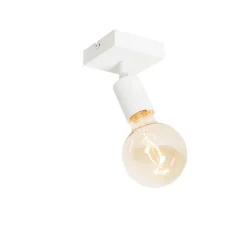 QAZQA Wandstrahler|Deckenstrahler*Modernes Spotweiß quadratisch - Facil