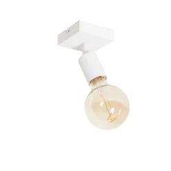 QAZQA Wandstrahler|Deckenstrahler*Modernes Spotweiß quadratisch - Facil