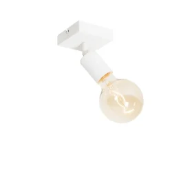 QAZQA Wandstrahler|Deckenstrahler*Modernes Spotweiß quadratisch - Facil