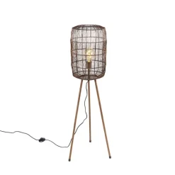 QAZQA Stehlampen|Wohnzimmerlampen*Modernes Stehlampenstativ Kupfer - Wiederherstellen