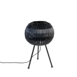 QAZQA Tischlampen|Esszimmerlampen*Modernes Tischlampen-Stativ schwarz - Zoë