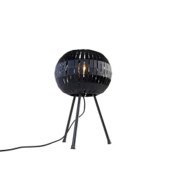 QAZQA Tischlampen|Esszimmerlampen*Modernes Tischlampen-Stativ schwarz - Zoë
