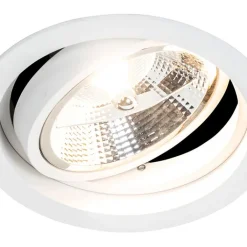 QAZQA Schlafzimmerlampen|Küchenlampen*Modernes versenktes Spotweiß verstellbar - Chuck 111