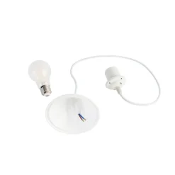 QAZQA Wohnzimmerlampen|Esszimmerlampen*Moving Set mit 5 beweglichen Leuchten weiß inkl. A60 Lichtquellen - Move