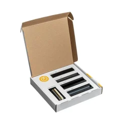 QAZQA Deckenstrahler|Aufbaustrahler*Musterbox mit Schienen und Farbmustern