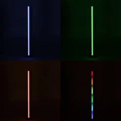 Trio Leuchten Led-Tischleuchten|Tischlampen*Neon Tischleuchte schwarz inkl. dimmbarem RGB-LED - Tijs