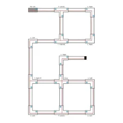QAZQA Deckenstrahler|Aufbaustrahler*Netzteil für 3-Phasen-Schiene links schwarz - 3-phasig