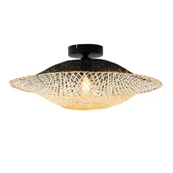 QAZQA Gartenbeleuchtung|Deckenleuchten Außen*Orientalische Außendeckenleuchte Bambus 50 cm IP44 - Rina