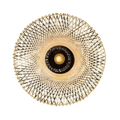 QAZQA Gartenbeleuchtung|Deckenleuchten Außen*Orientalische Außendeckenleuchte Bambus 50 cm IP44 - Rina