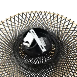 QAZQA Gartenbeleuchtung|Deckenleuchten Außen*Orientalische Außendeckenleuchte Bambus 50 cm IP44 - Rina