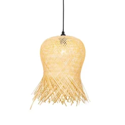 QAZQA Gartenbeleuchtung|Pendelleuchten Außen*Orientalische Außenhängelampe aus Bambus IP44 - Carlos