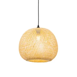 QAZQA Gartenbeleuchtung|Pendelleuchten Außen*Orientalische Außenhängelampe aus Bambus IP44 - Rafael