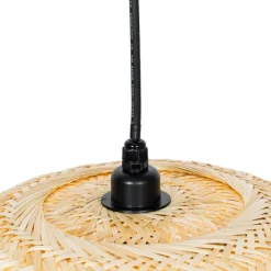 QAZQA Gartenbeleuchtung|Pendelleuchten Außen*Orientalische Außenhängelampe aus Bambus IP44 - Rafael