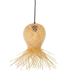 QAZQA Gartenbeleuchtung|Pendelleuchten Außen*Orientalische Außenhängelampe Bambus 3-flammig IP44 - Carlos