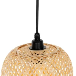 QAZQA Gartenbeleuchtung|Pendelleuchten Außen*Orientalische Außenhängelampe Bambus 3-flammig IP44 - Carlos