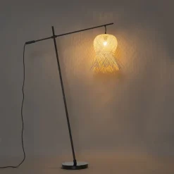 QAZQA Gartenbeleuchtung|Stehlampen Außen*Orientalische Außenstehleuchte aus Bambus IP44 - Carlos