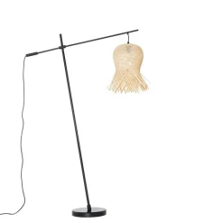 QAZQA Gartenbeleuchtung|Stehlampen Außen*Orientalische Außenstehleuchte aus Bambus IP44 - Carlos