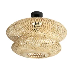 QAZQA Deckenleuchten|Wohnzimmerlampen*Orientalische Bambus Deckenleuchte - Ostrava Double