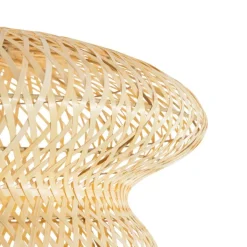 QAZQA Deckenleuchten|Wohnzimmerlampen*Orientalische Bambus Deckenleuchte - Ostrava Double