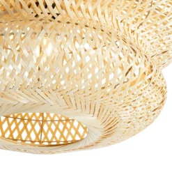 QAZQA Deckenleuchten|Wohnzimmerlampen*Orientalische Bambus Deckenleuchte - Ostrava Double