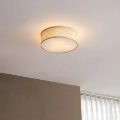 QAZQA Schlafzimmerlampen|Küchenlampen*Orientalische Bambus-Deckenleuchte Natur 40cm - Tremmo