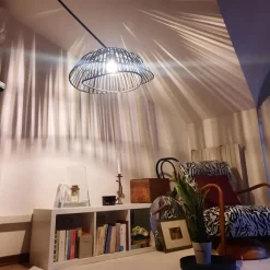 QAZQA Bogenlampen|Stehlampen*Orientalische Bogenlampe mit schwarzem Bambusschirm - Pua
