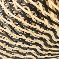 Kinder QAZQA Kinderzimmerlampen|Deckenleuchten*Orientalische Deckenlampe schwarzer Bambus 50 cm - Ostrava