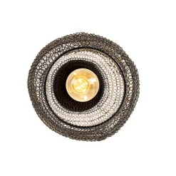 QAZQA Deckenleuchten|Wohnzimmerlampen*Orientalische Deckenlampe schwarz - Nidum Bene