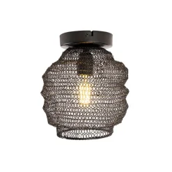 QAZQA Deckenleuchten|Wohnzimmerlampen*Orientalische Deckenlampe schwarz - Nidum Bene