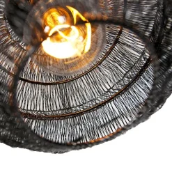 QAZQA Deckenleuchten|Wohnzimmerlampen*Orientalische Deckenlampe schwarz 25 cm - Vadi