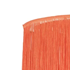 QAZQA Deckenleuchten|Wohnzimmerlampen*Orientalische Deckenlampe goldrosa Schirm mit Fransen - Franxa