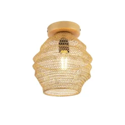 QAZQA Deckenleuchten|Wohnzimmerlampen*Orientalische Deckenlampe Gold - Nidum Bene
